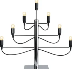 Adventsljusstake 'Milano' - Svart/Silver