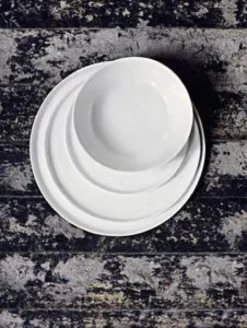 Assiett 'Boho white' - Vit