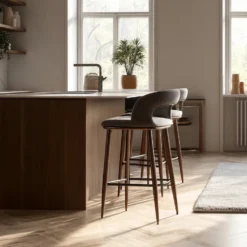 Barstol 'Vestby' - Grå/brun