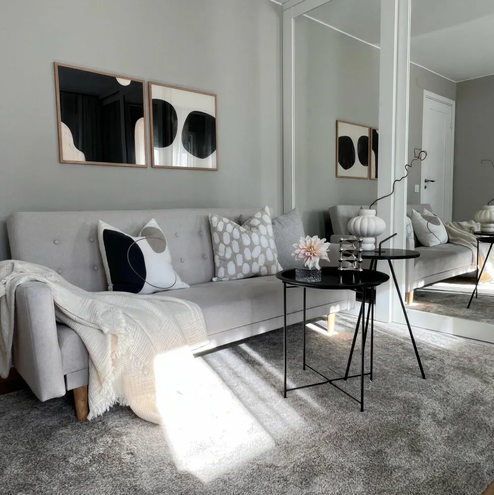 Bäddsoffa 'Eukalyptus' - Beige