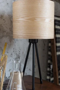 Bordslampa 'Woodland' - Svart/Natur