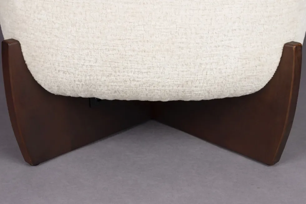 Fotpall 'Emilius' - Beige