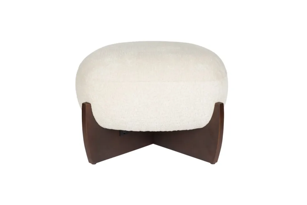Fotpall 'Emilius' - Beige