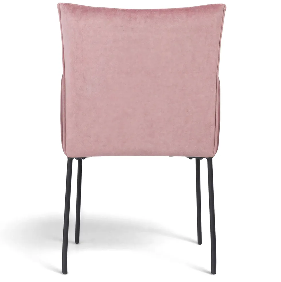Fåtölj 'Dion' - Sammet/Rosa