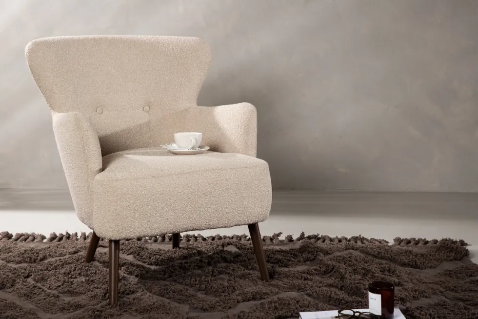 Fåtölj 'Eksjö' - Beige
