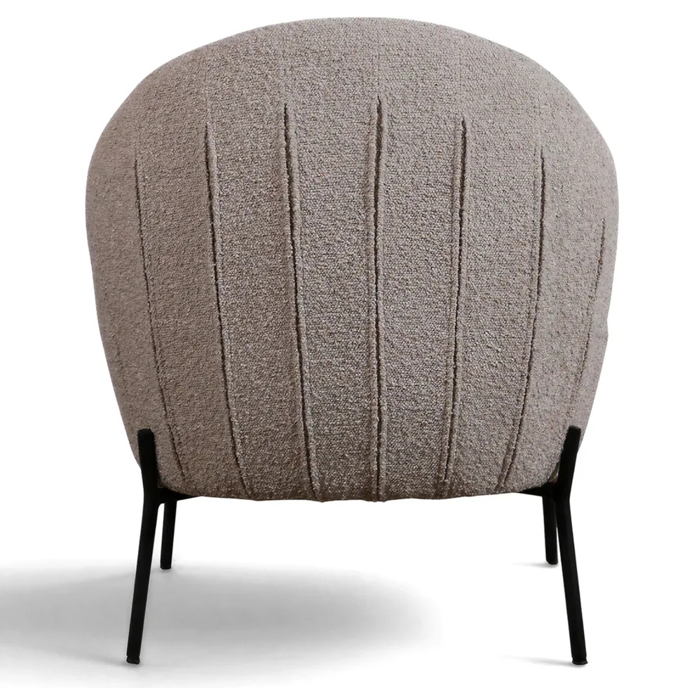 Fåtölj 'Gori' - Beige/Bouclé