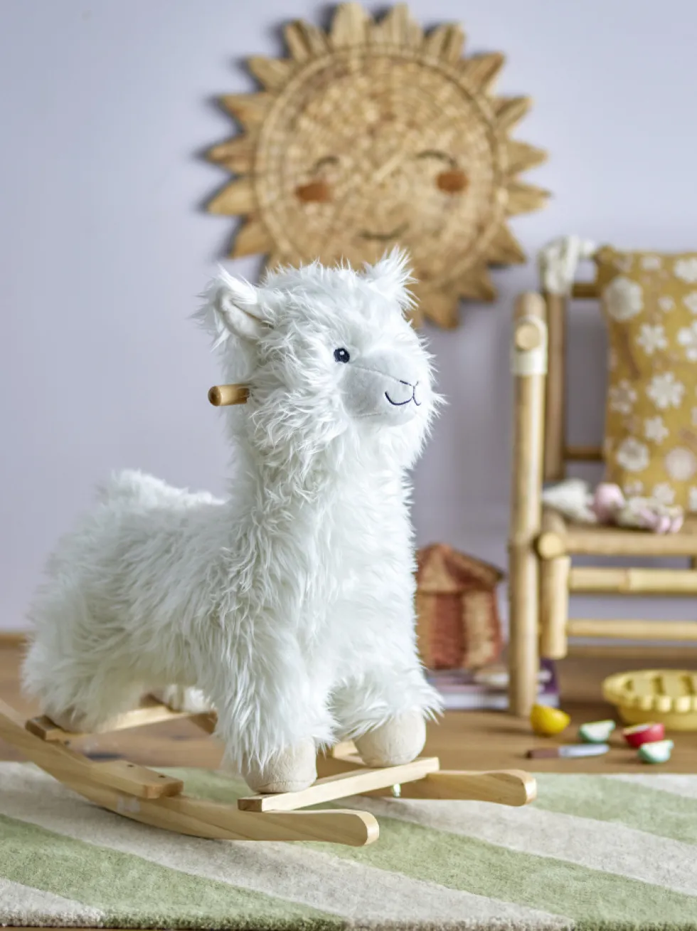Gunghäst 'Rocking Lama' - Vit
