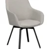 Karmstol 'Alison' - Beige/svart