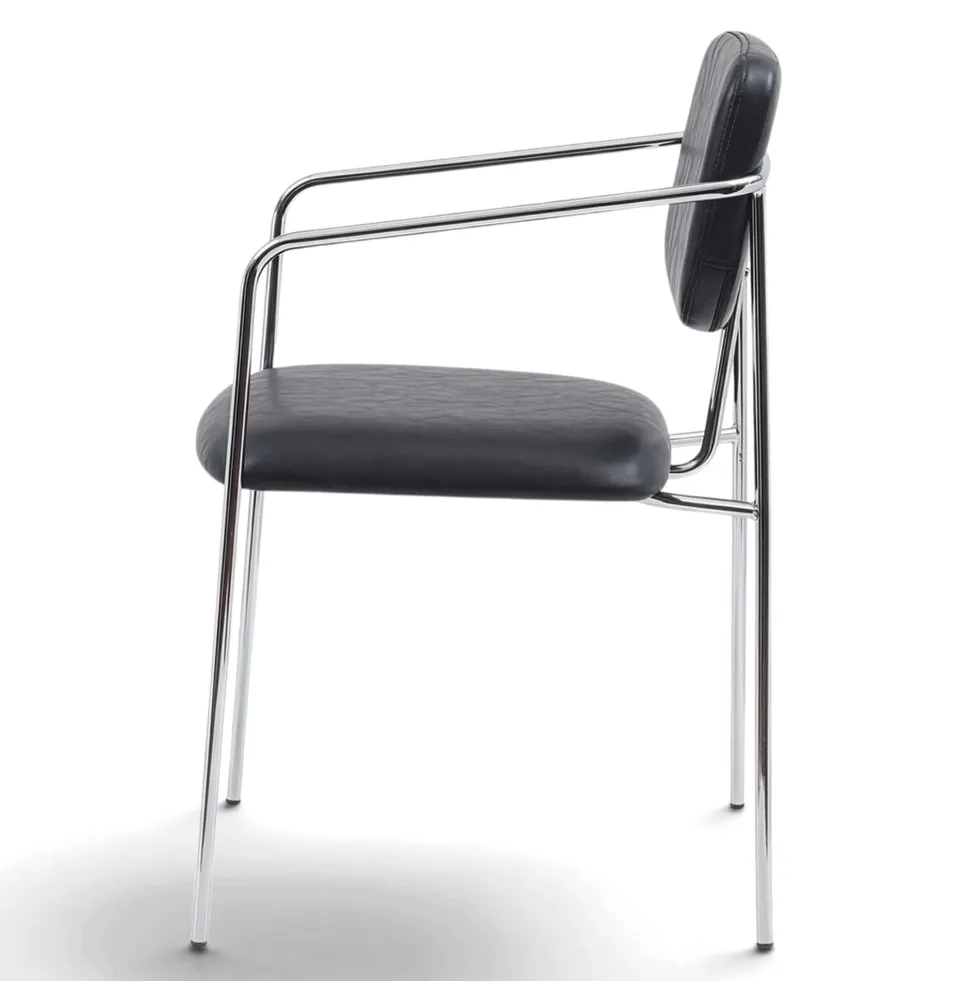 Karmstol 'Ebba' - Svart/Silver