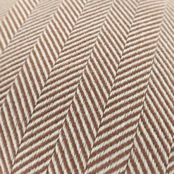 Kuddfodral 'Denisa Fishbone' 45x45cm - Brun/vit