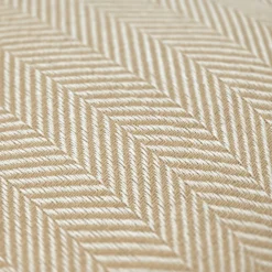 Kuddfodral 'Denisa Fishbone' 45x45cm - Beige/vit