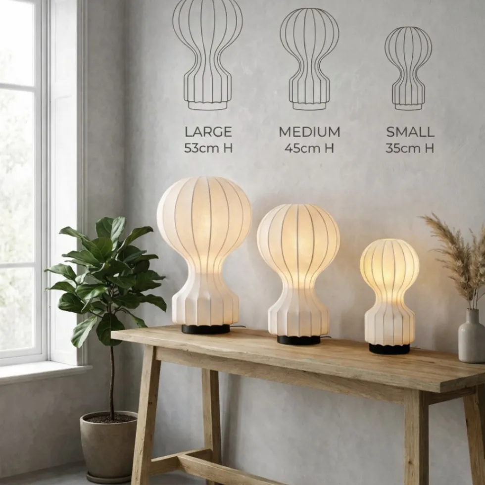 Lampa 'Senigallia' M - Vit/Svart