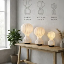 Lampa 'Senigallia' S - Vit/Svart