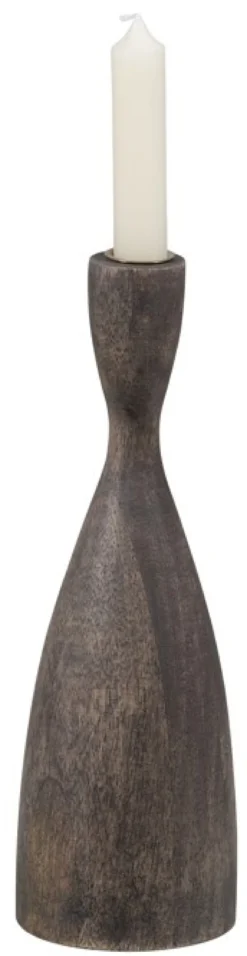 Ljusstake 'Rosa' 28 cm - Brun