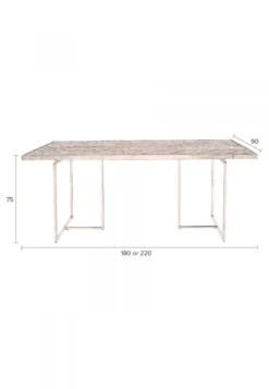 Matbord 'Class' 180x90cm - Brun