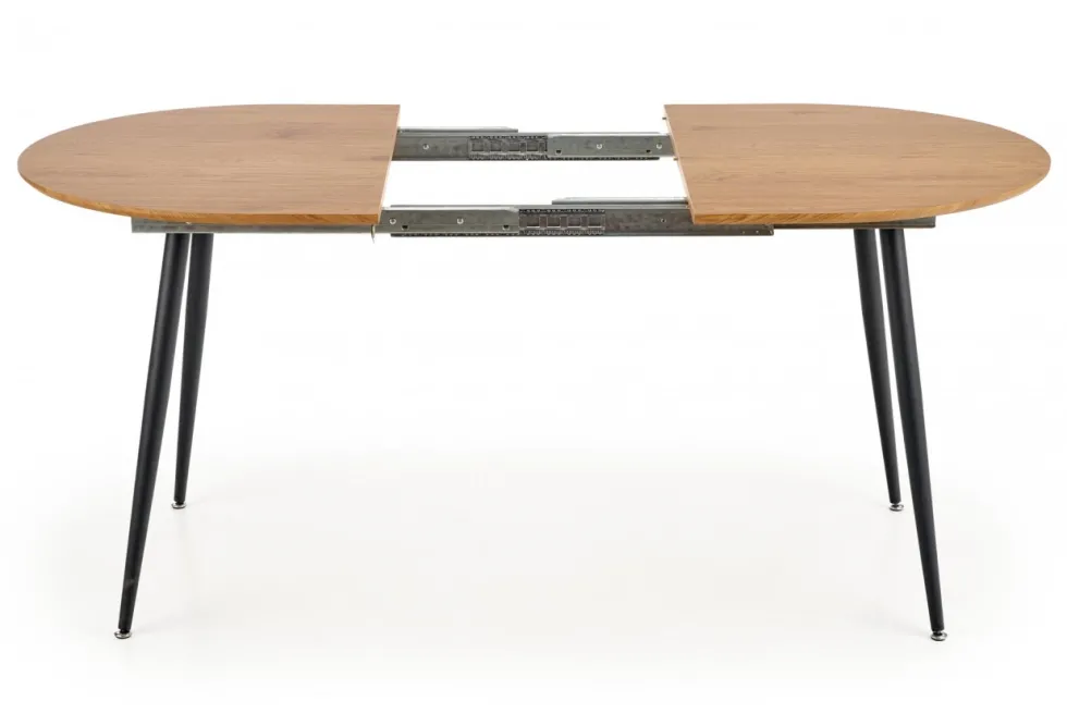 Matbord 'Colorado' 120-160cm - Natur/svart