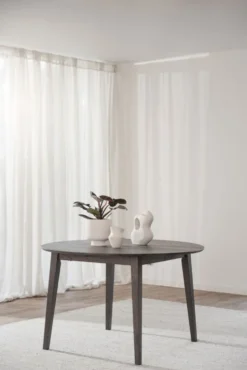 Matbord 'Filippa' Runt 120cm - Mörkbrun