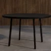 Matbord 'Giardini' runt 120cm - Svart