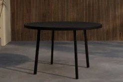 Matbord 'Giardini' runt 120cm - Svart