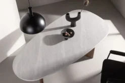Matbord 'Grums' 180x90cm - Brun/Marmor