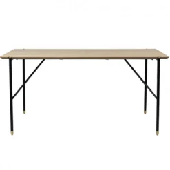 Matbord 'Hornstull' 160x90cm - Ek/Svart