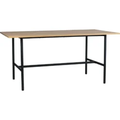 Matbord 'Line' - Ek/Svart 160x90cm