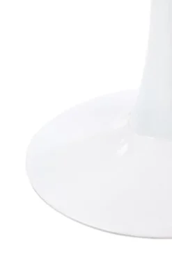 Matbord 'Lorca' Runt 80cm - Marmor/Vit