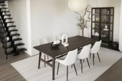 Matbord 'Plainfield' 220x100cm - Mörk ek