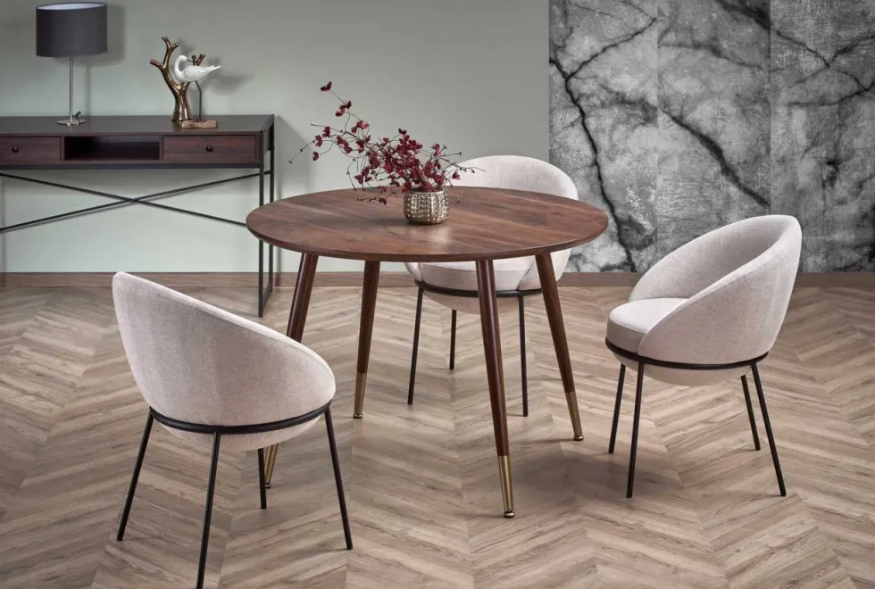 Matbord 'Prime' Runt 110cm - Valnöt