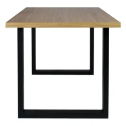 Matbord 'Radus' 140x85cm - Ek/Svart
