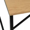 Matbord 'Vega' 180x90cm - Natur/Svart
