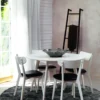 Matbord 'Yumi' Runt 115cm - Vit