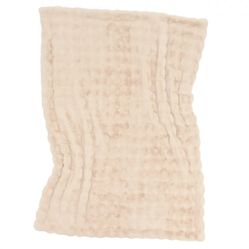 Pläd 'Aranga Bubble Throw' 130x170cm - Beige