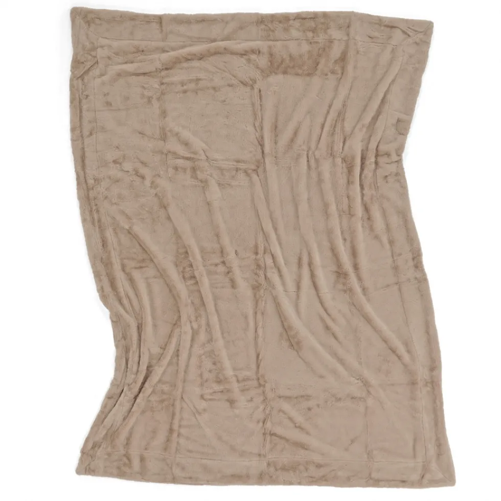 Pläd 'Aranga Super Soft Throw' 130x170cm - Brun