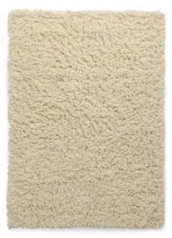 Ryamatta 'Fassale Handvävd Ull' - Beige