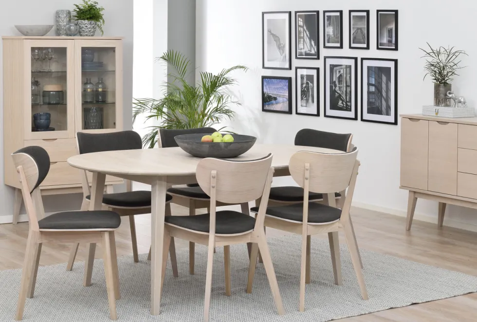 Sideboard 'Filippa' 150x85cm - Ek/Vitpigmenterad