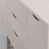 Sideboard 'Filippa' 122x85cm - Ek/Vitpigmenterad