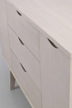 Sideboard 'Filippa' 122x85cm - Ek/Vitpigmenterad