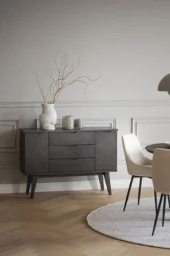 Sideboard 'Filippa' 122x85cm - Mörk ek