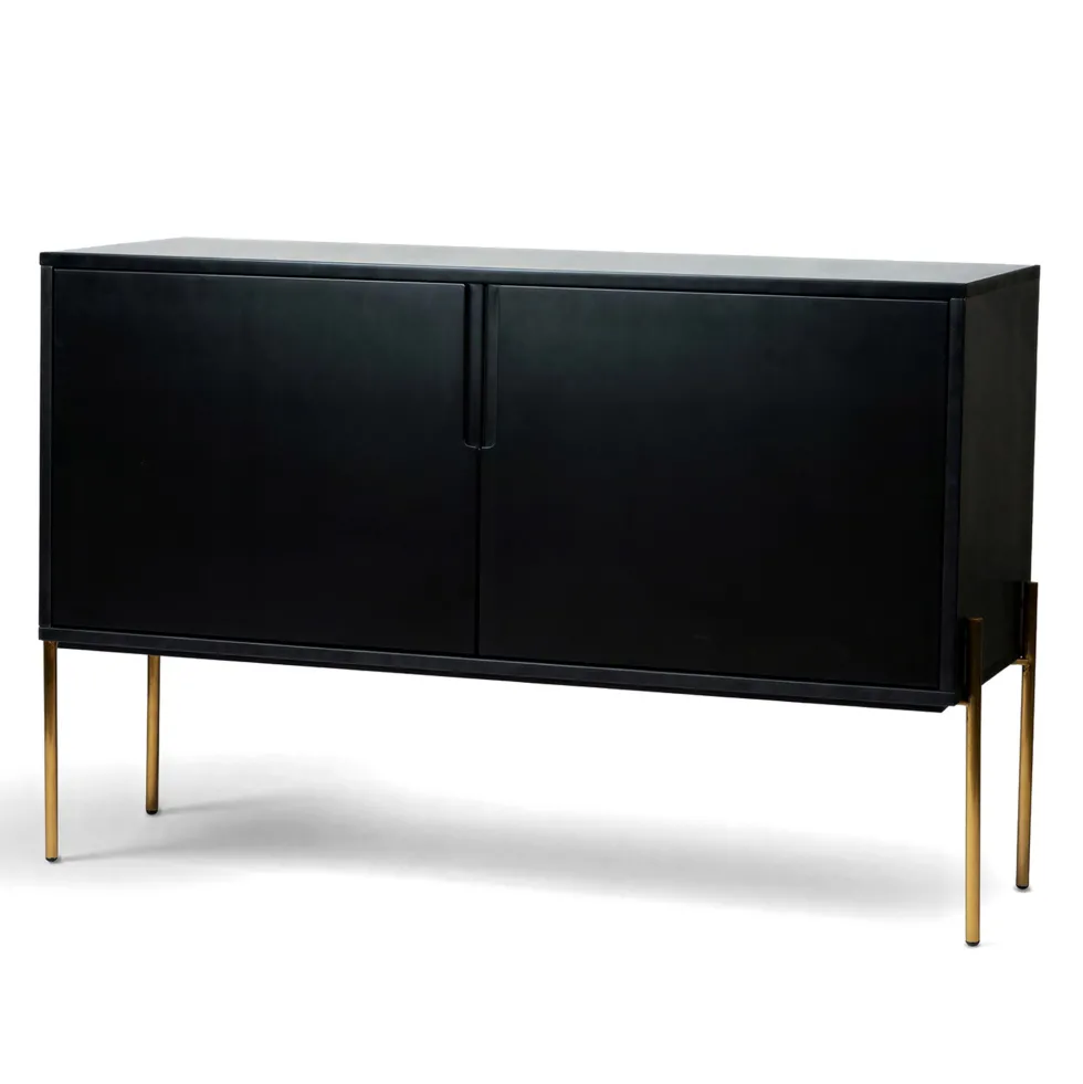 Sideboard 'Frölunda' - Svart/Guld