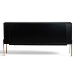 Sideboard 'Frölunda' - Svart/Mässing