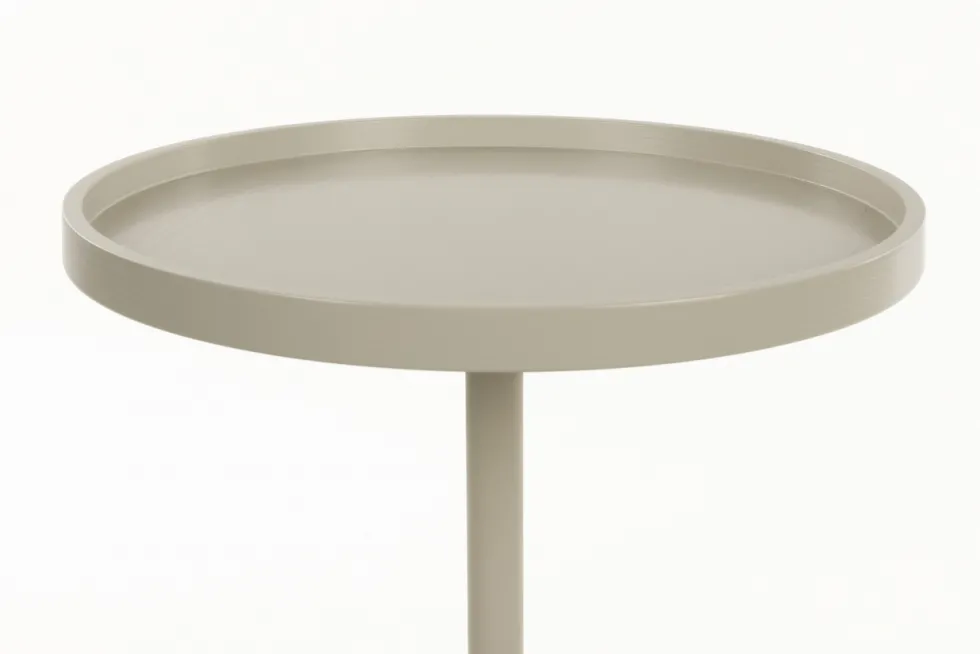 Sidobord 'Jason' Ø46 cm - Beige