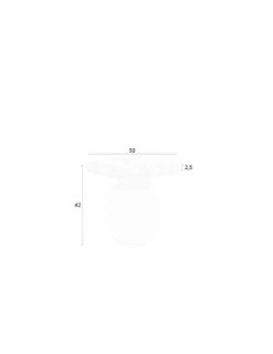 Sidobord 'Karula' - Beige