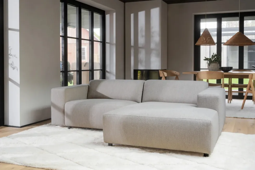 3-Sitssoffa 'Willard' Schäslong H - Beige