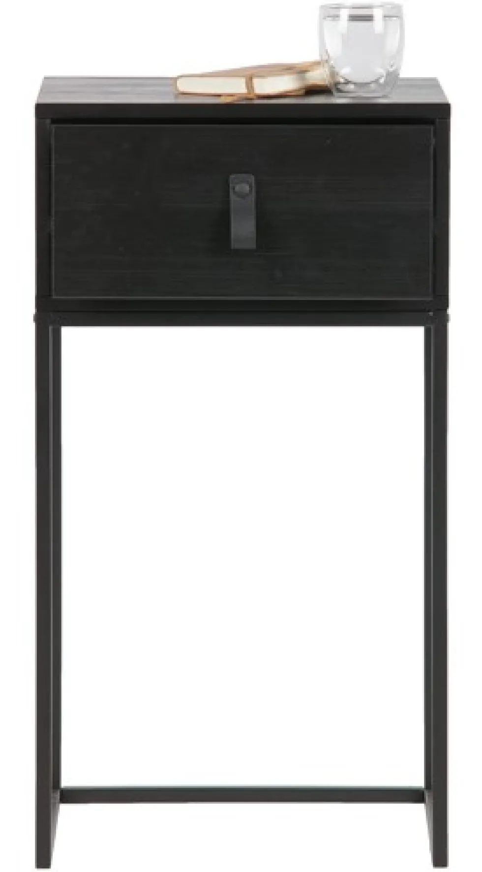 Sängbord 'Zola' låda - Svart