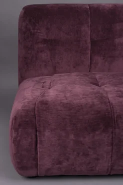 Soffa 'Giada' 1-sits - Plommon