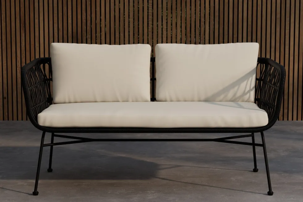 Soffa 'Isola' - Svart/beige
