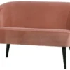 Soffa 'Sara' - Rosa/Sammet