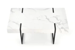 Soffbord 'Blanca' - Vit marmor