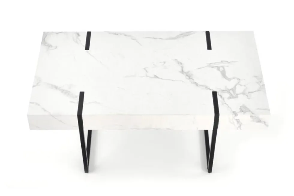 Soffbord 'Blanca' - Vit marmor